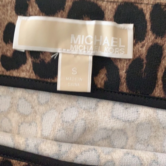Michael Kors-Leopard Print Skirt-Size Small - Picture 6 of 10
